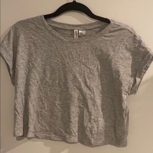 grey crop top 📌2 for $7📌